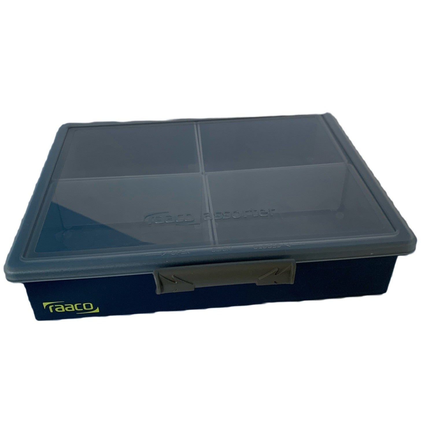 Plastic storage boxes with dividers- MC1271 Small Organiser Box with 4  Removable Compartments – Metalcraft